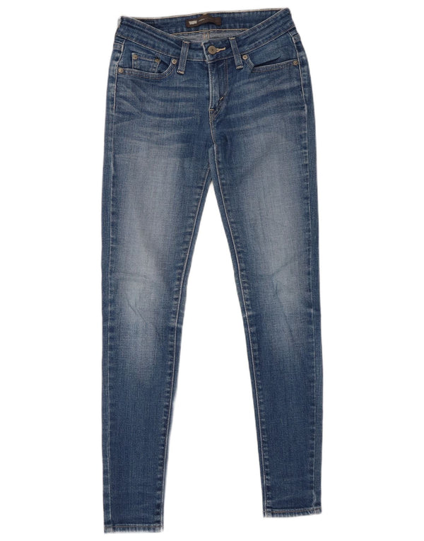 LEVI'S Γυναικείο κολάν Skinny Jeans W26 L29 Κόκκινο βαμβακερό