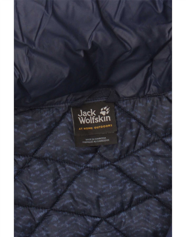 Jack Wolfskin γυναικείο μπουφάν με επένδυση UK 8/10 Small Navy Blue Nylon