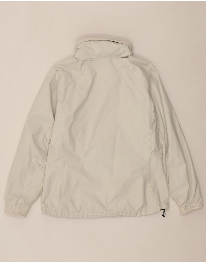 COLUMBIA Womens Rain Jacket UK 16 Large Off White Polyester Vintage Columbia and Second-Hand Columbia from Messina Hembry 