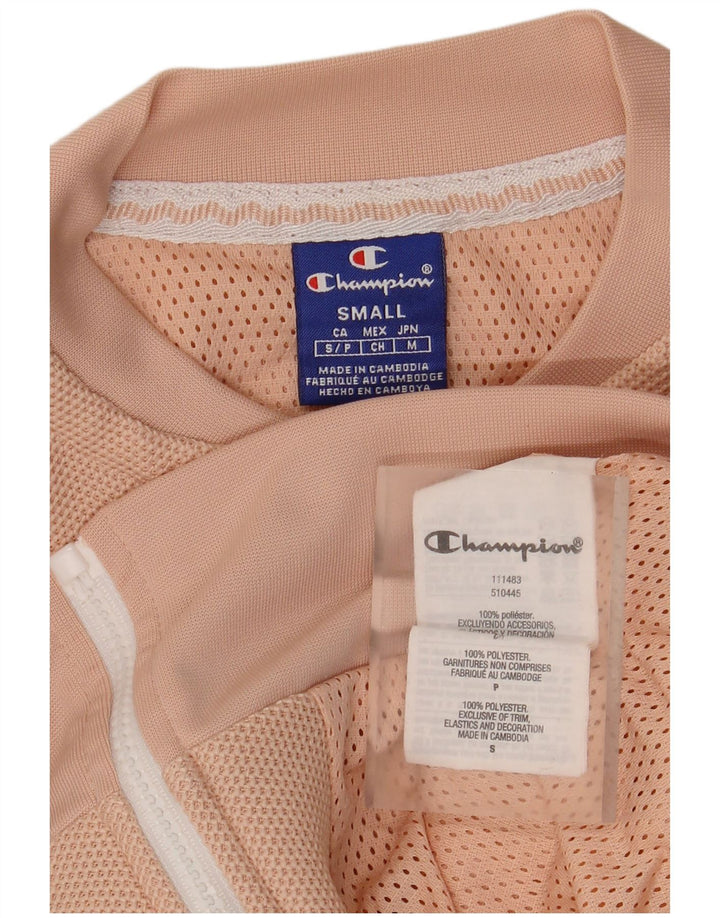 CHAMPION Γυναικεία Crop Oversized αθλητική φόρμα Top Jacket UK 10 Small Pink