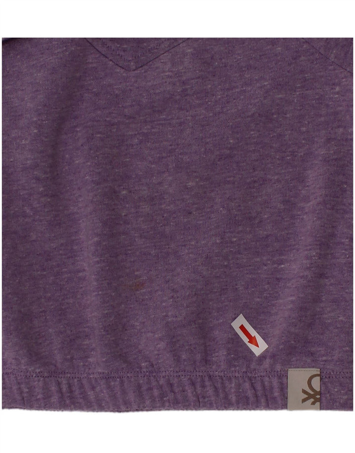 Γυναικεία φούτερ Benetton Jumper 2-3 Years Purple Flecked Polyester