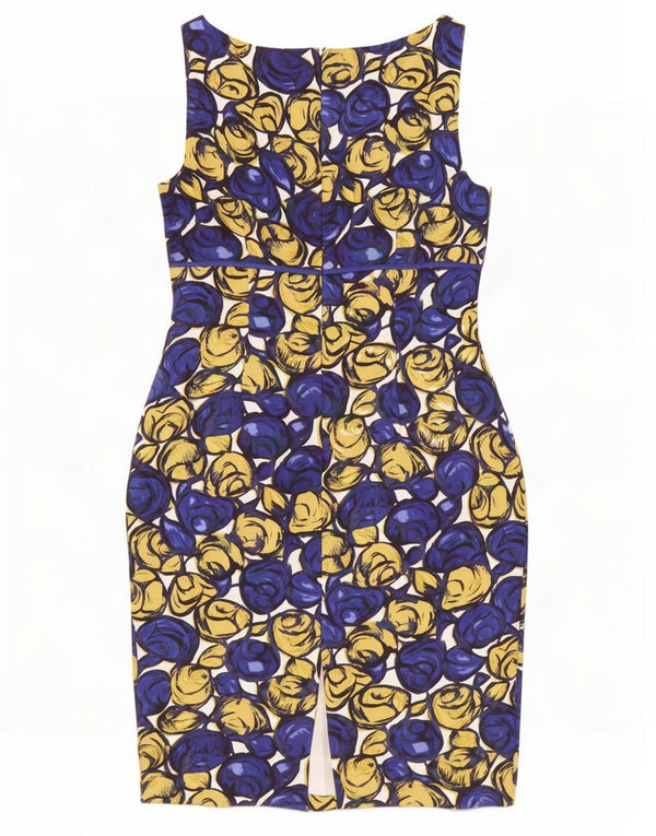 Γυναικείο αμάνικο φόρεμα Hobbs UK 12 Medium Blue Floral Silk