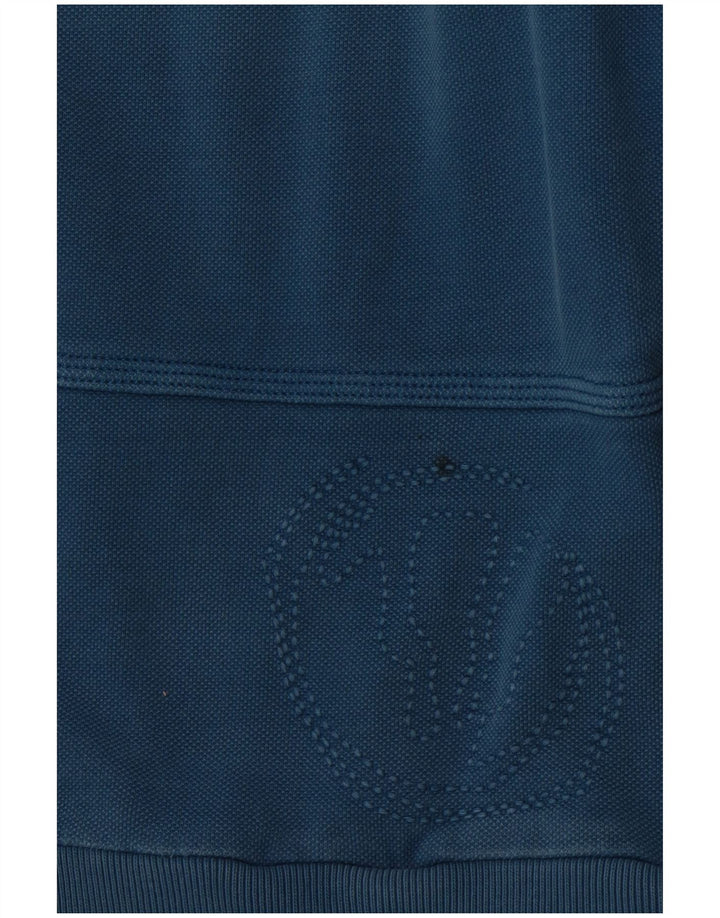 FAT FACE Ανδρικό φούτερ με φερμουάρ, μεσαίο μπλε βαμβακερό