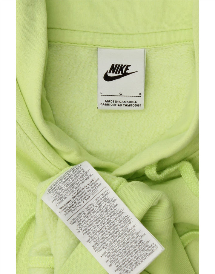 Ανδρική κουκούλα Nike, μεγάλο πράσινο βαμβακερό