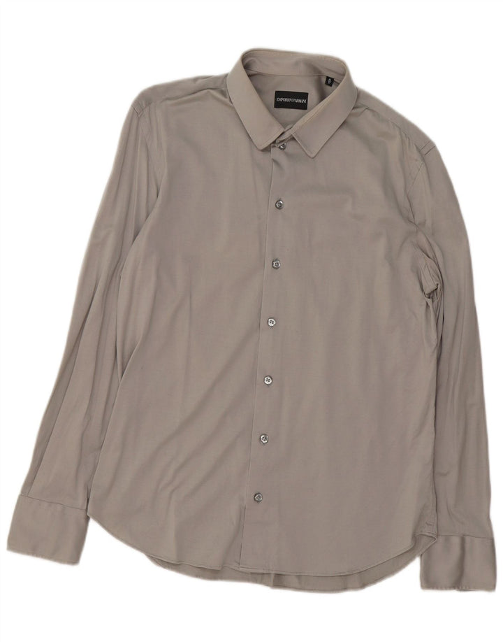 Ανδρικό πουκάμισο Emporio Armani Μέγεθος 43 17 XL Γκρι