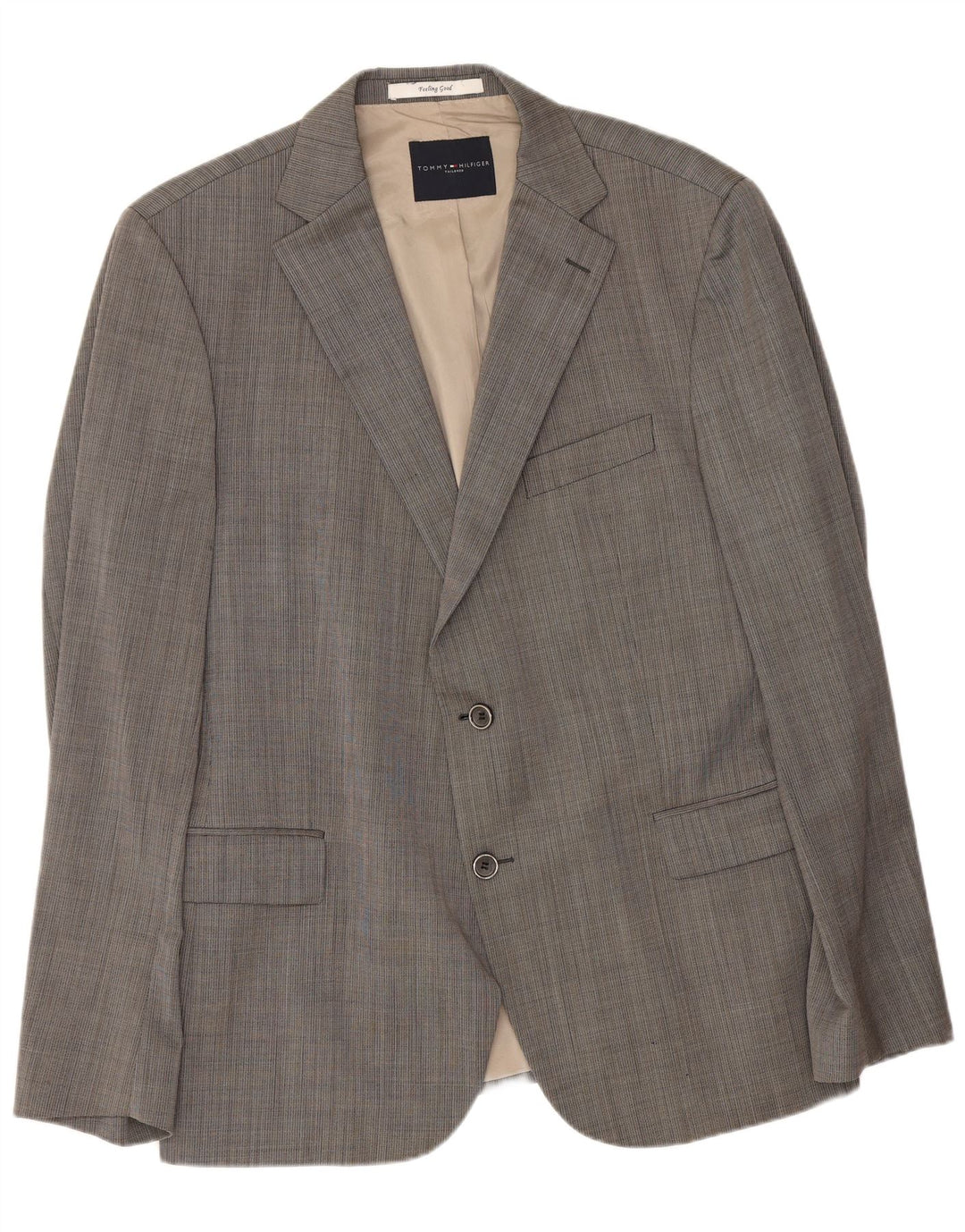 Tommy Hilfiger Ανδρικό σακάκι με 2 κουμπιά σακάκι IT 54 2XL Γκρι παρθένο μαλλί