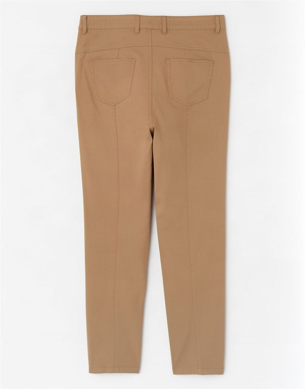 Escada Γυναικείο ίσιο παντελόνι Chino EU 40 Medium W30 L28 Beige βαμβακερό