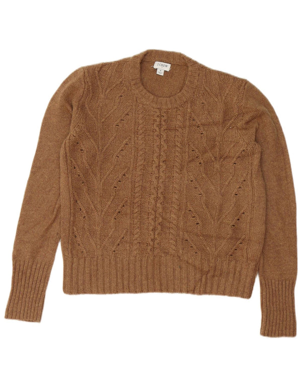 Γυναικείο πουλόβερ J. Crew Crew Neck Jumper UK 10 Small Brown Polyamide