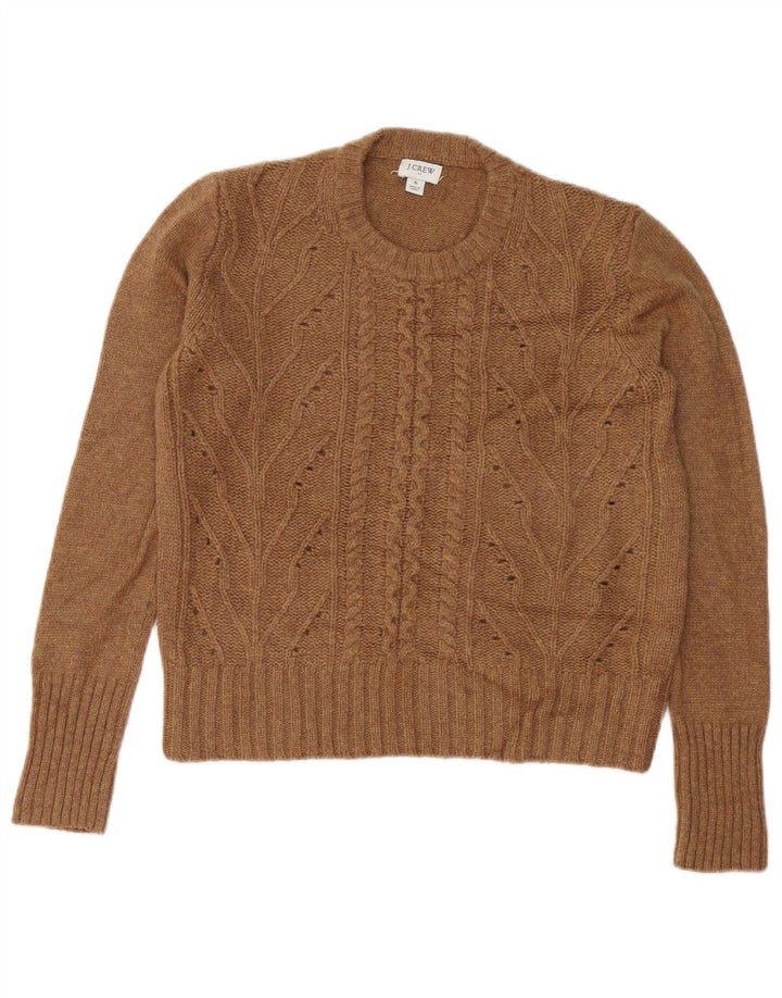 Γυναικείο πουλόβερ J. Crew Crew Neck Jumper UK 10 Small Brown Polyamide