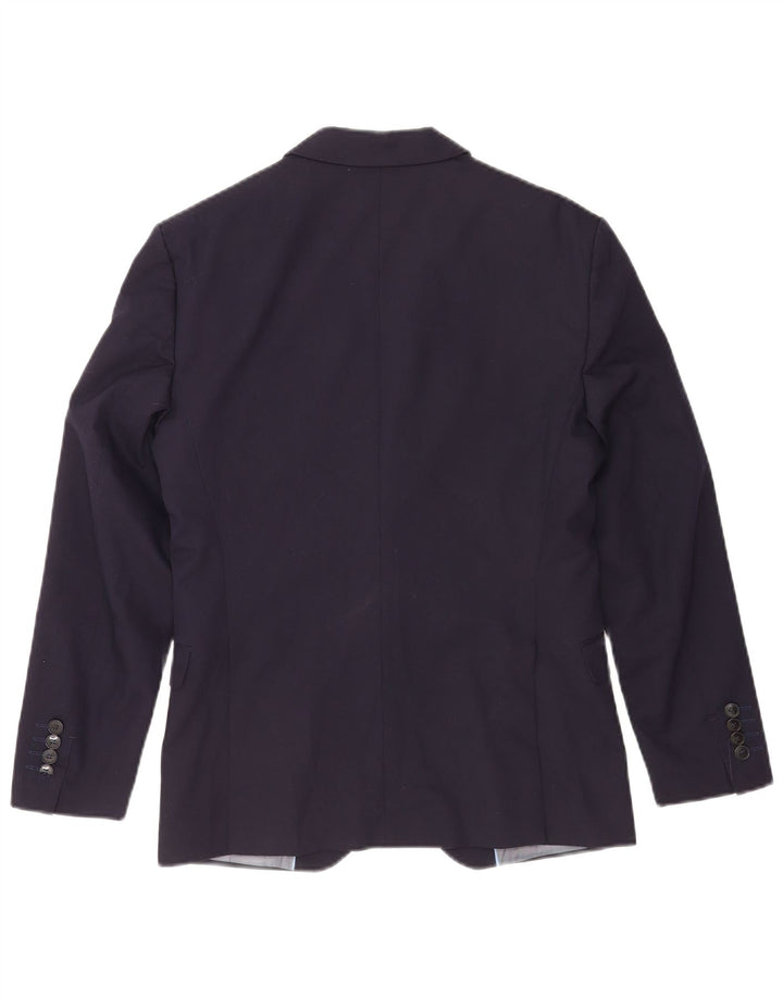 Zara Ανδρικό μπουφάν σακάκι με 2 κουμπιά EU 46 Small Navy Blue Viscose