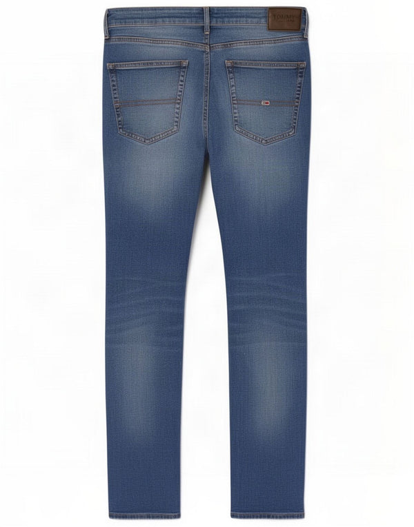 Tommy Hilfiger Mens Slim Jeans W34 L34 Blue Cotton