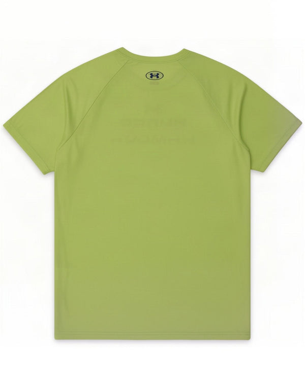 Under Armor Boys Graphic T-shirt Top 13-14 Years XL Green Polyester