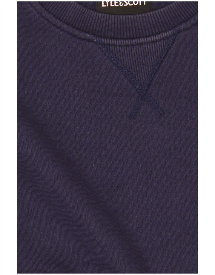 Ανδρικό φούτερ Lyle & Scott Jumper Small Navy Blue Cotton
