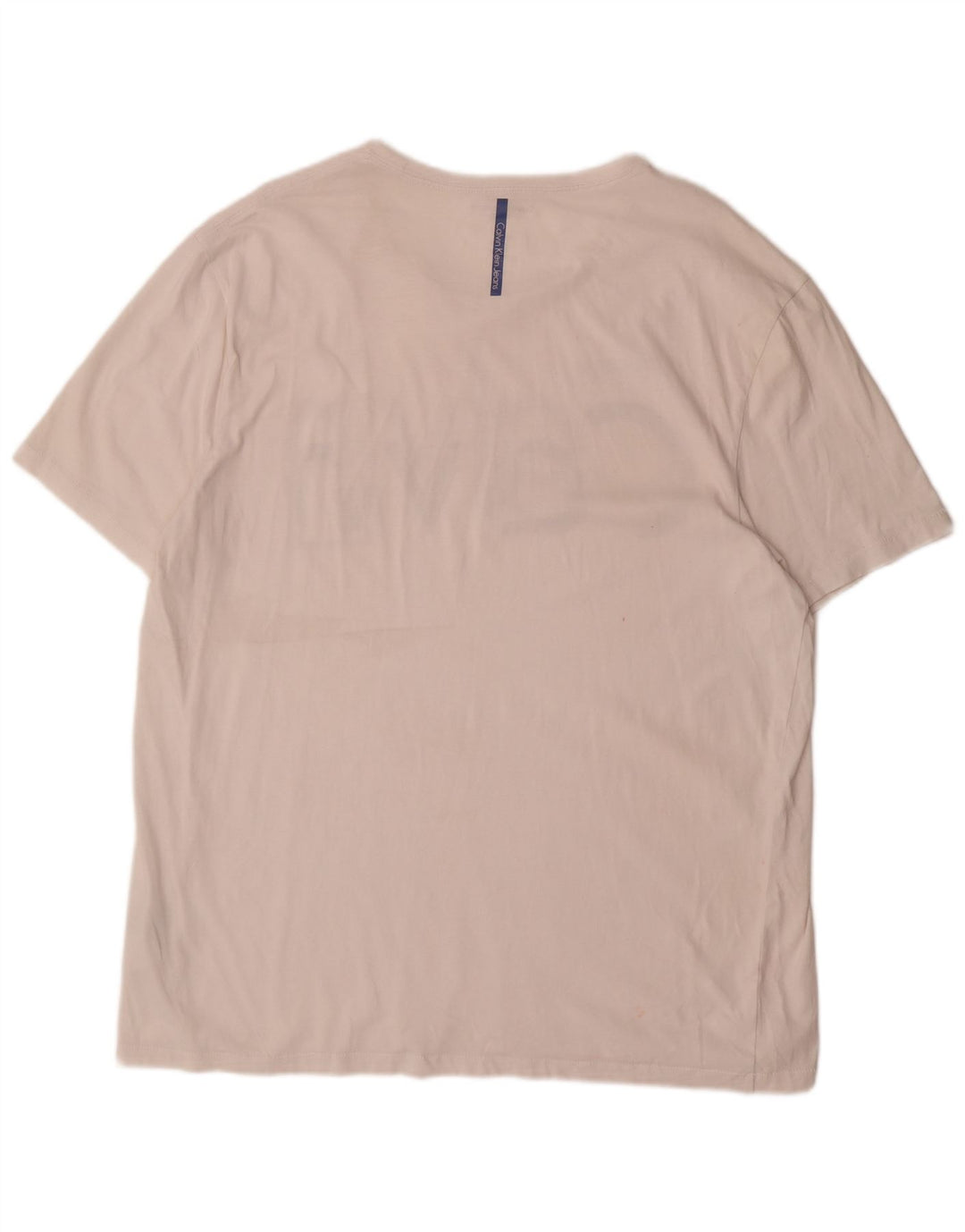 Ανδρικό γραφικό T-shirt CALVIN KLEIN JEANS 2XL λευκό βαμβακερό