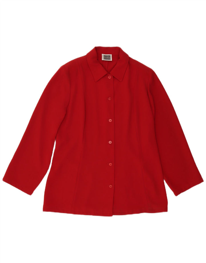 Perte από την Krizia Γυναικεία Μπλούζα UK 16 Large Red Polyester
