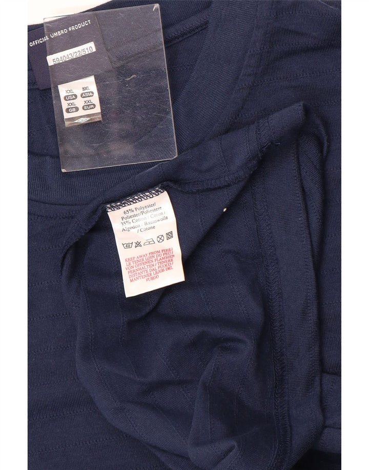 Ανδρικό T-Shirt UMBRO Top 2XL Navy Blue Cotton