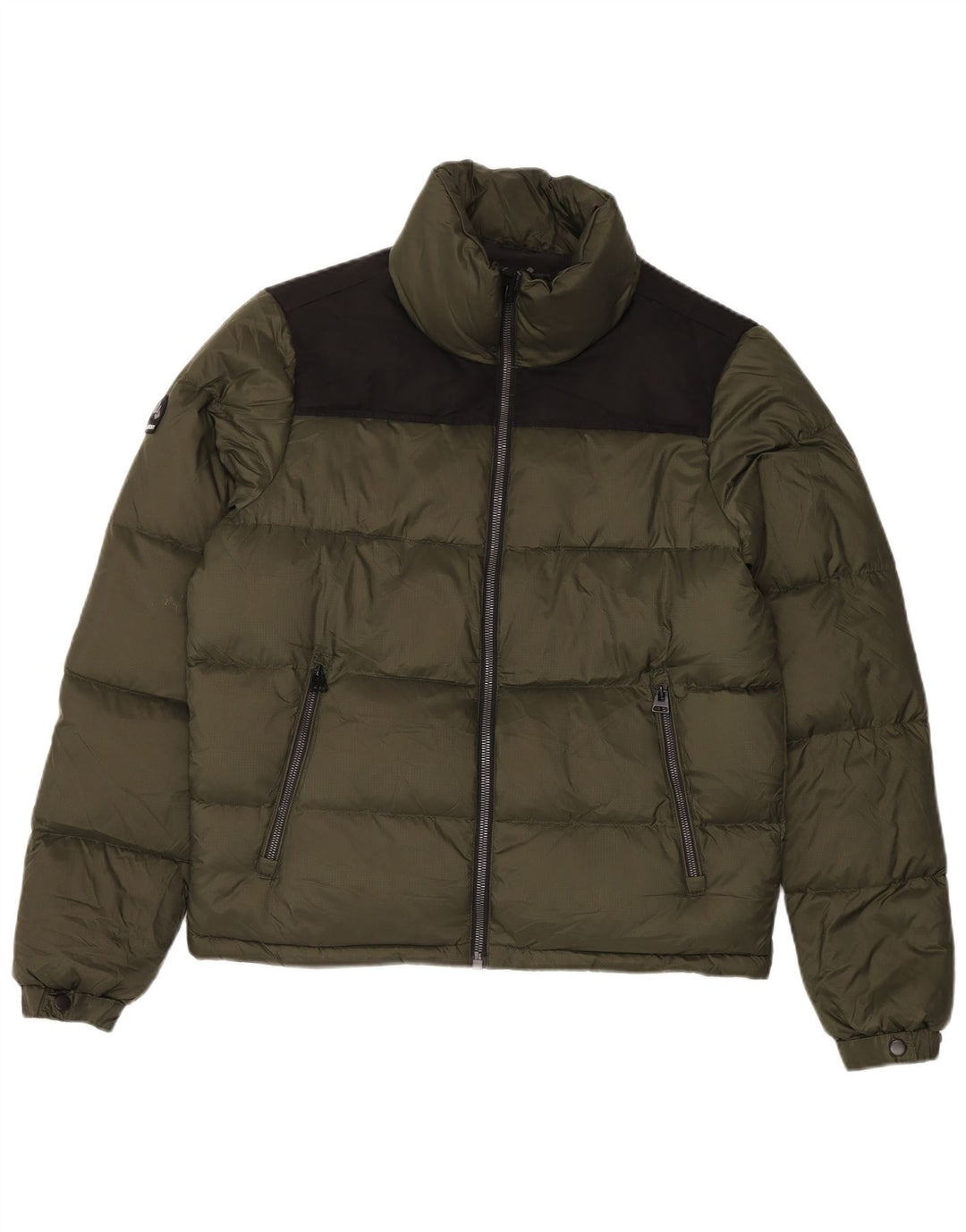 Superdry Ανδρικό μπουφάν με επένδυση UK 38 Medium Khaki Colorblock Nylon