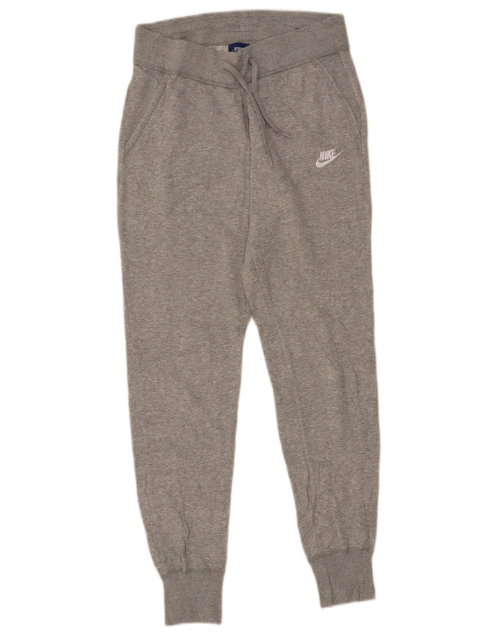 Γυναικεία αθλητική φόρμα NIKE Παντελόνι Joggers UK 10 Small Grey Cotton