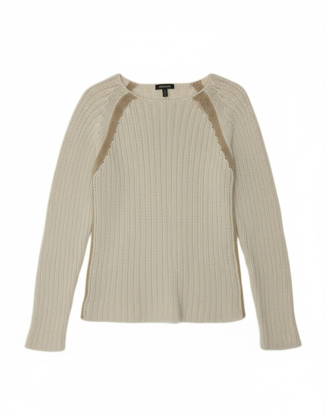 Killer Loop Γυναικείο πουλόβερ με λαιμόκαυστο UK 10 Small White ριγέ