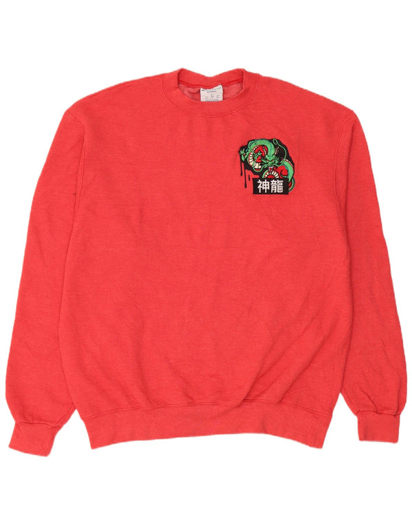 Ανδρικό Φούτερ Champion Graphic Jumper Μεγάλο κόκκινο βαμβακερό