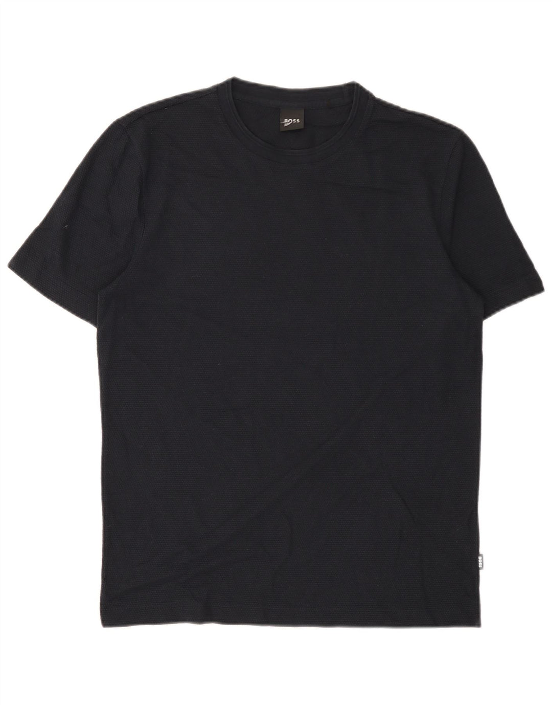 Ανδρικό T-Shirt Hugo Boss Top από μεσαίο μπλε ναυτικό βαμβακερό