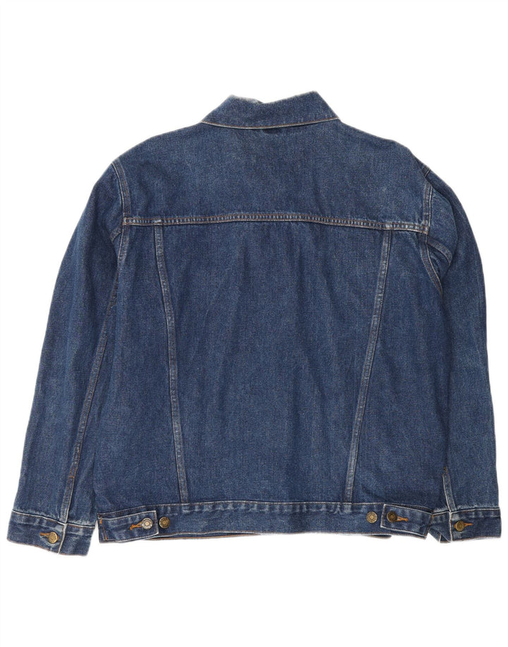 DENIM STYLE Ανδρικό Τζιν Μπουφάν UK 40 Μεγάλο Μπλε Βαμβακερό