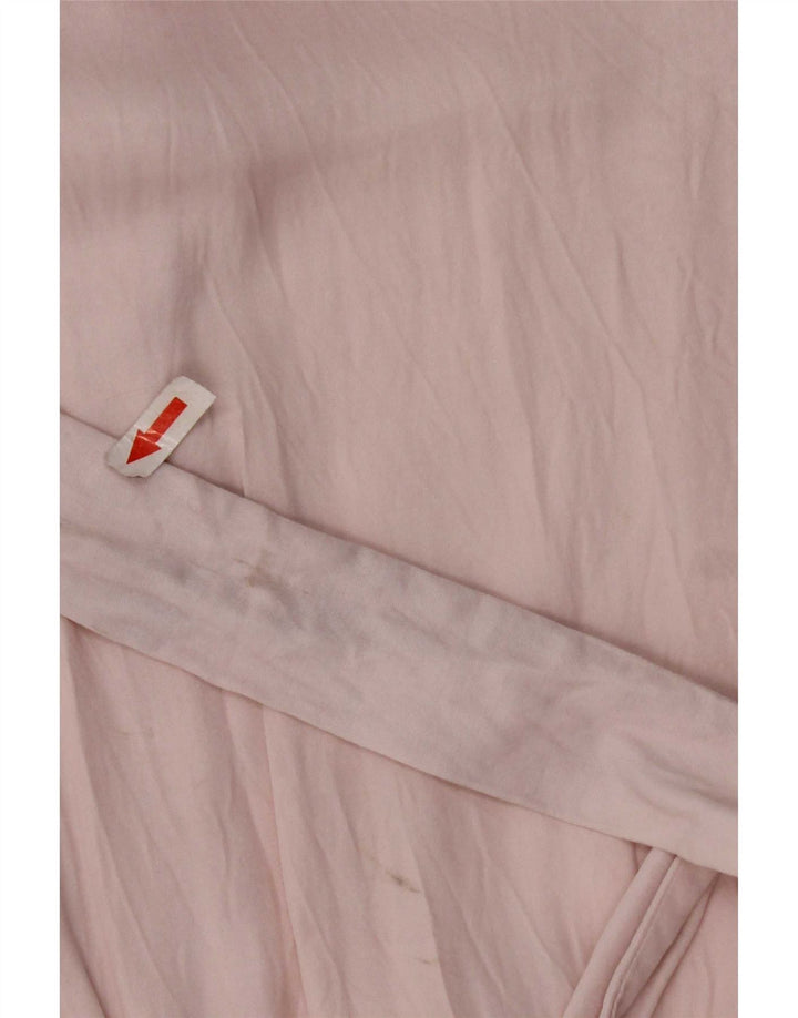 Zara Γυναικείο Wrap φόρεμα UK 10 Small Pink Viscose