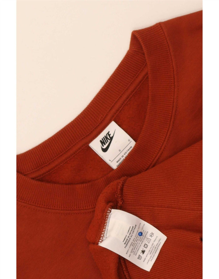 Γυναικείο φούτερ μεγάλου μεγέθους Nike Crop γραφικό, Jumper UK 16 Large Red