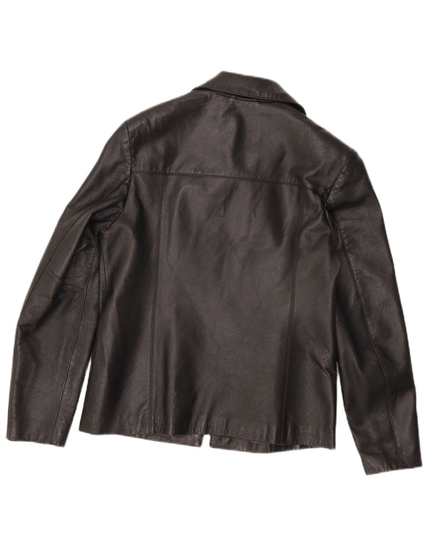 Planet Ανδρικό Δερμάτινο Μπουφάν IT 46 Small Black Leather