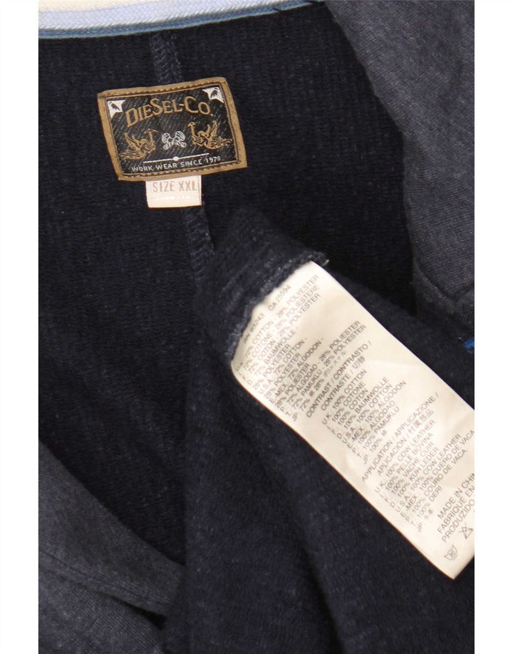 Diesel Ανδρικό σακάκι με διπλό στήθος UK 44 2XL Navy Blue Cotton