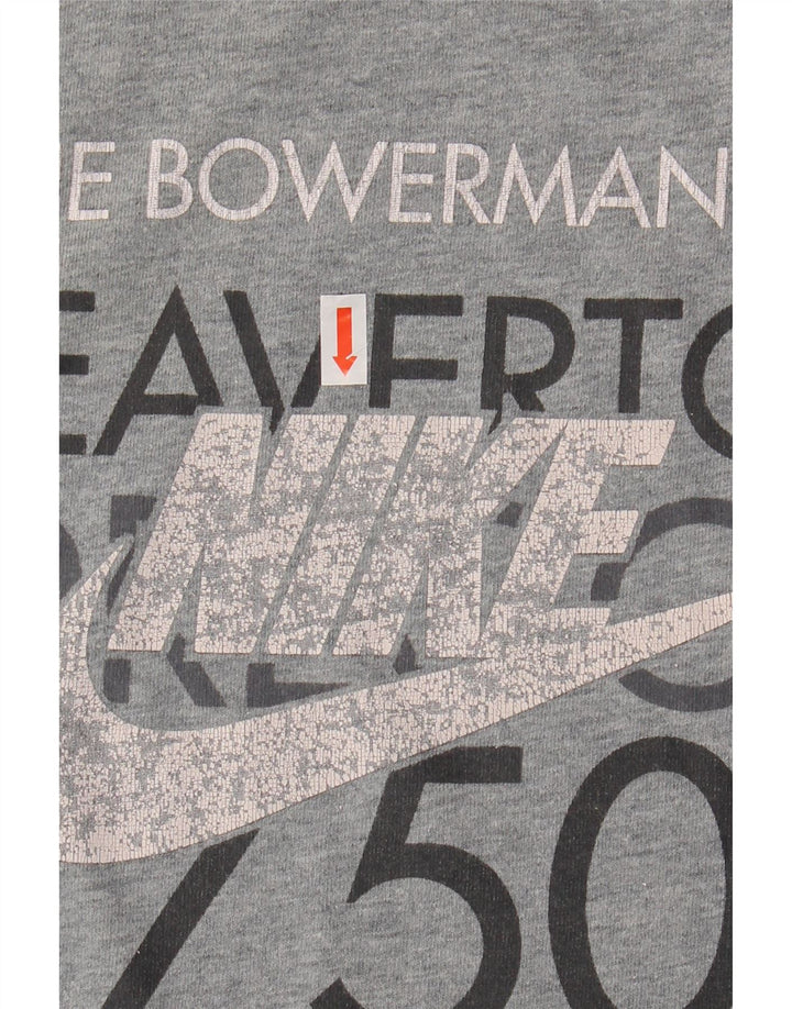 Ανδρικό μπλουζάκι NIKE USA, γραφικό μπλουζάκι, μεγάλο γκρι χρώμα, βαμβακερό