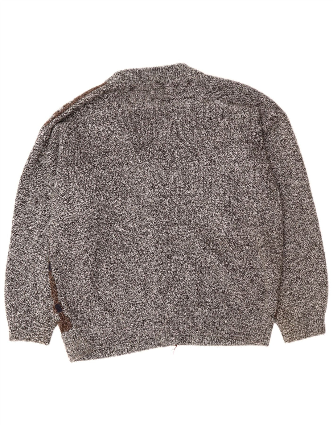 Ανδρικό πουλόβερ VINTAGE Ζακέτα 2XL Γκρι Argyle/Ακρυλικό Διαμάντι