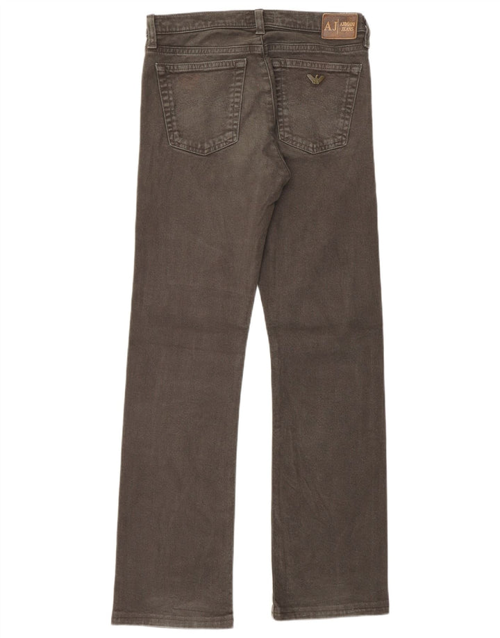 ARMANI Γυναικείο τζιν ίσιο W26 L29 Χακί βαμβακερό