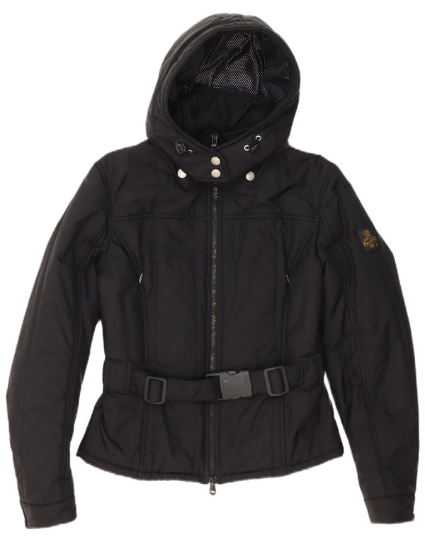 Refrigiwear Γυναικείο μπουφάν με κουκούλα αντιανεμικό Cruz UK 12 μεσαίο μαύρο