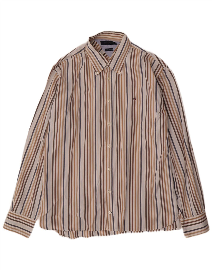 Ανδρικό πουκάμισο Tommy Hilfiger XL Πολύχρωμο Βαμβακερό ριγέ