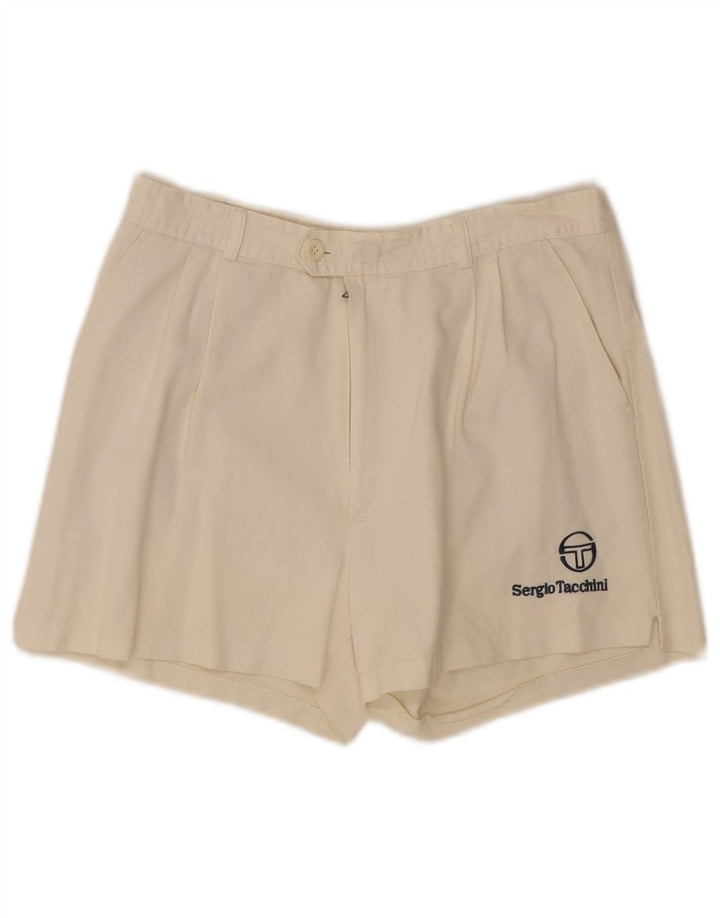 Sergio Tacchini Ανδρικό σορτς Chino IT 46 Small W28 Λευκό