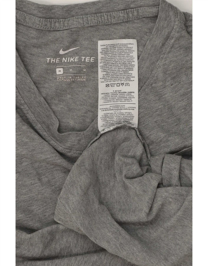 Ανδρικό T-Shirt Nike, Βαμβακερό μεσαίο γκρι με φλύκταινες