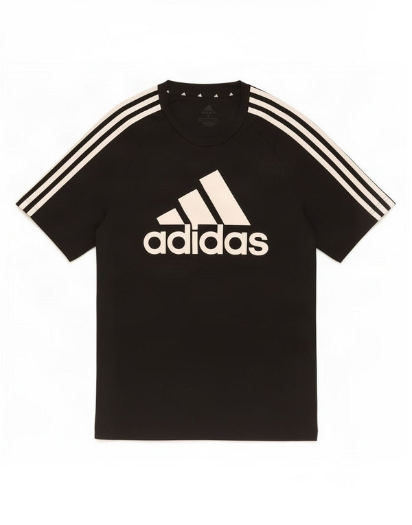 Ανδρικό γραφικό T-shirt Adidas Aeroready Top Μικρό Μαύρο Πολυεστέρα