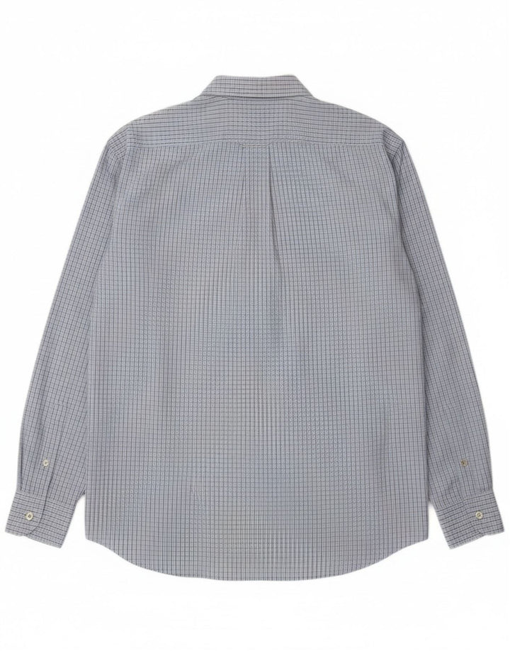 Ανδρικό πουκάμισο με κανονική εφαρμογή Harmont & Blaine XL Blue Gingham Cotton