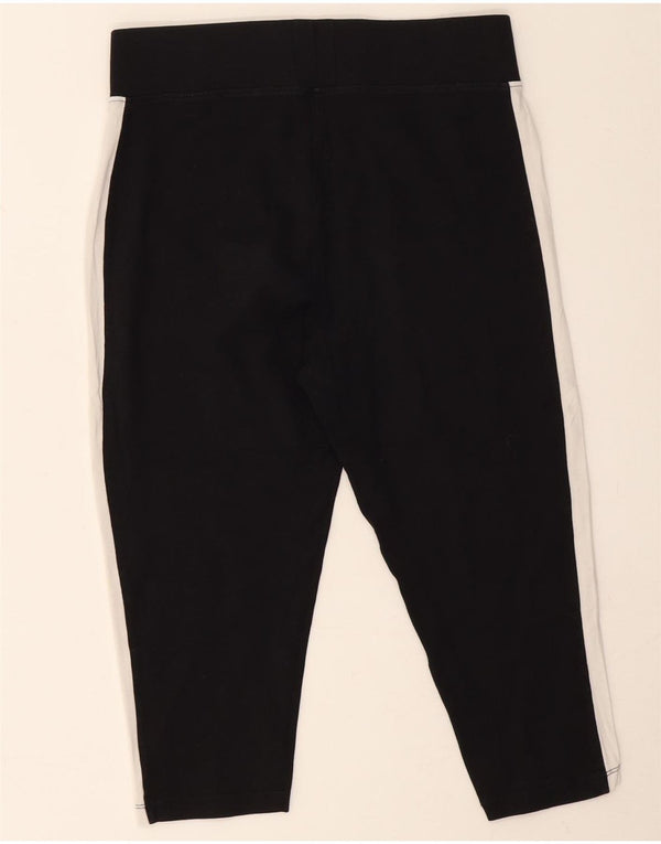 Kappa Γυναικείο κολάν Capri UK 14 Large Black Colourblock Βαμβακερό