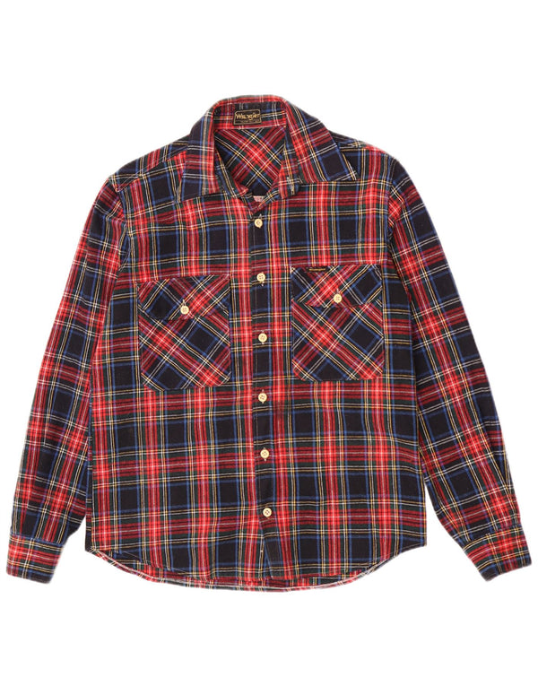 Ανδρικό φανελένιο πουκάμισο Wrangler 14 1/2 Small Red Check Acrylic