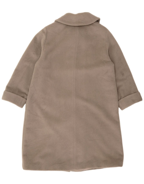 ELENA MIRO Γυναικείο Πανωφόρι UK 22 3XL Γκρι Μοχέρ