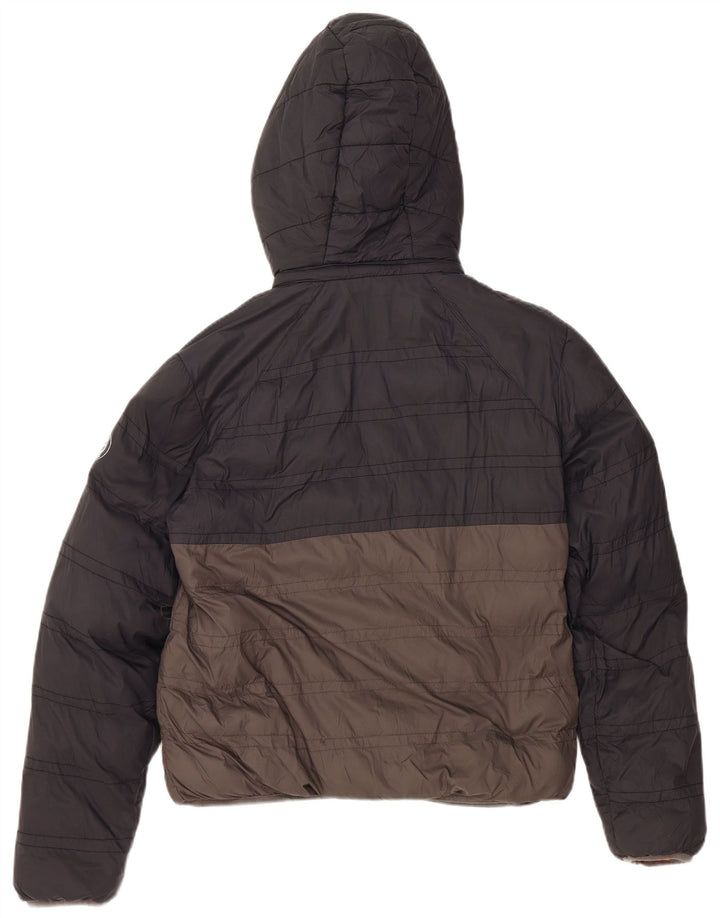 MICHAEL KORS Μπουφάν με κουκούλα για αγόρια με επένδυση 15-16 ετών Γκρι νάιλον