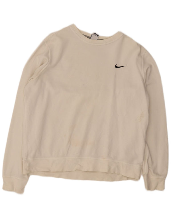 Ανδρικό φούτερ Nike Jumper XL από λευκό βαμβακερό