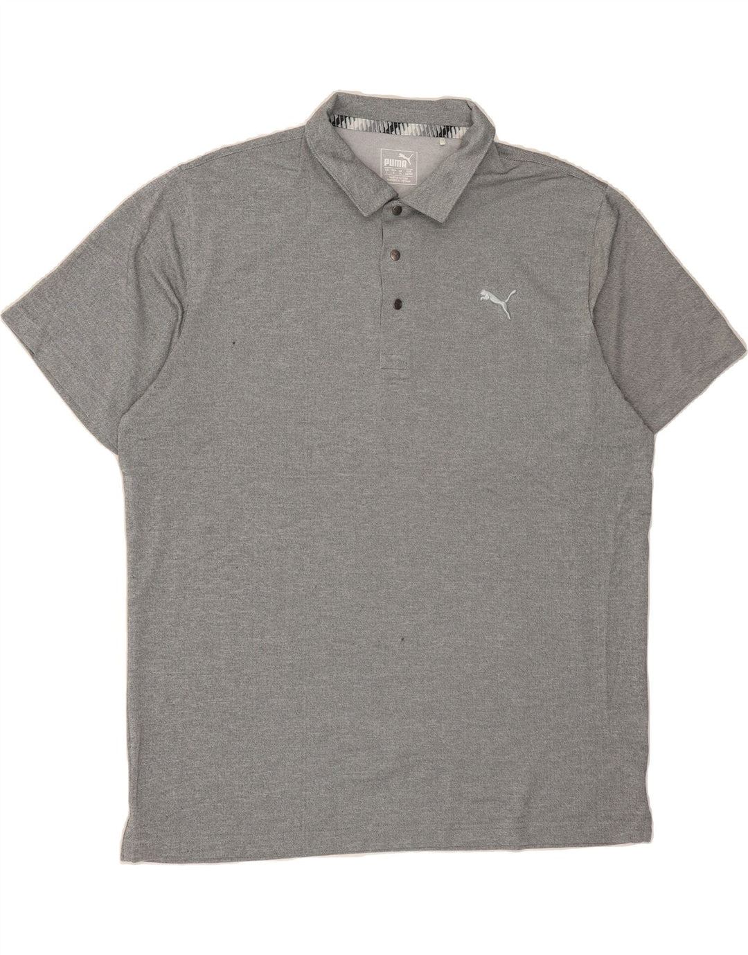 PUMA Mens Polo Shirt Large Grey Vintage Puma and Second-Hand Puma from Messina Hembry 