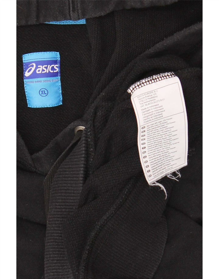 Asics Ανδρικό Hoodie Jumper XL Μαύρο βαμβακερό