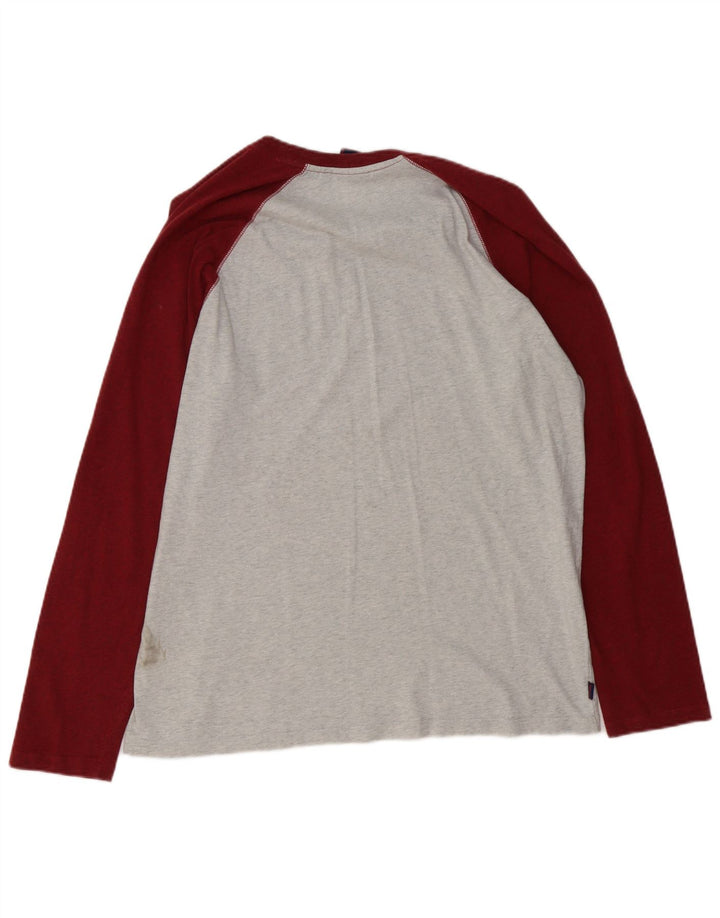 Superdry Ανδρικό μακρυμάνικο μπλουζάκι 2XL γκρι βαμβακερό