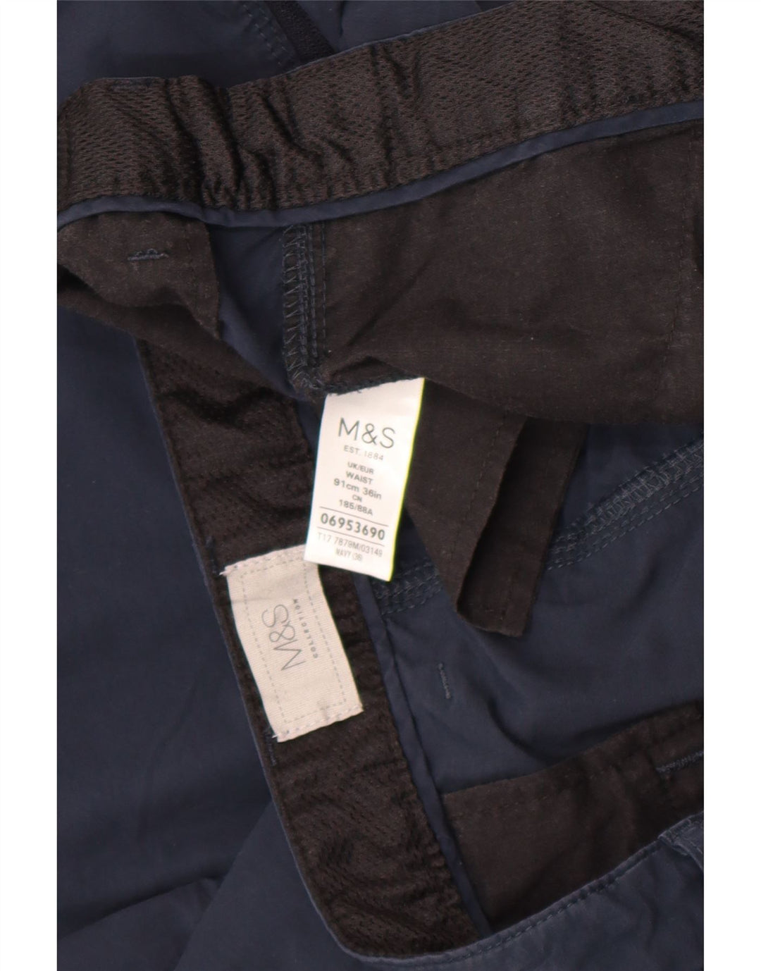 Ανδρικό σορτς Cargo Marks & Spencer W36 Large Navy Blue από βαμβάκι