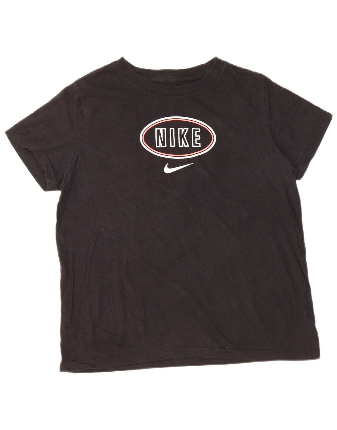 Γραφικό T-shirt NIKE για κορίτσια 13-14 ετών XL μαύρο βαμβακερό