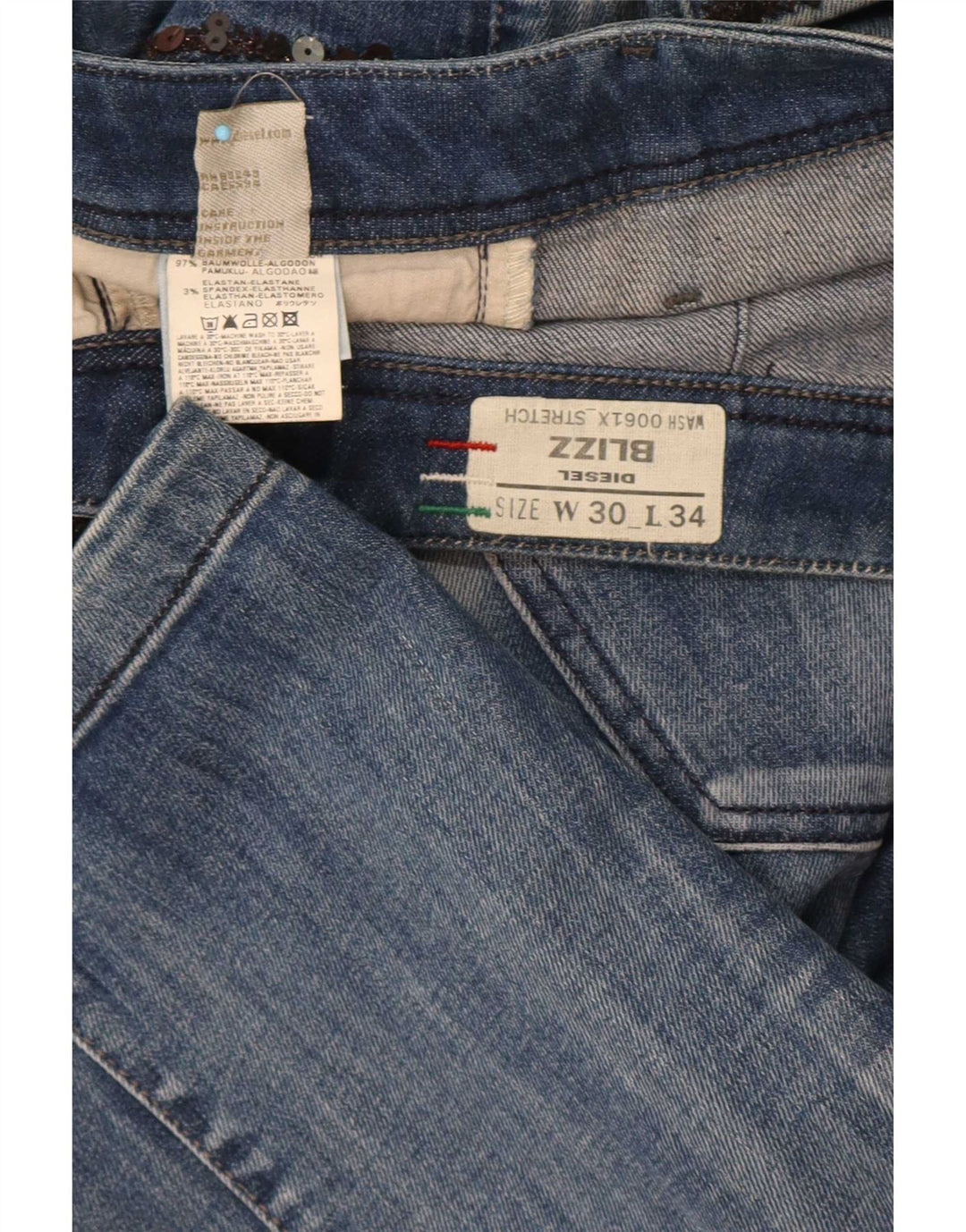 Diesel Γυναικείο Blizz Slim Jeans W30 L34 Μπλε βαμβακερό
